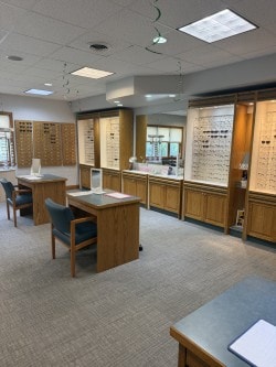 Optical dispensary showroom